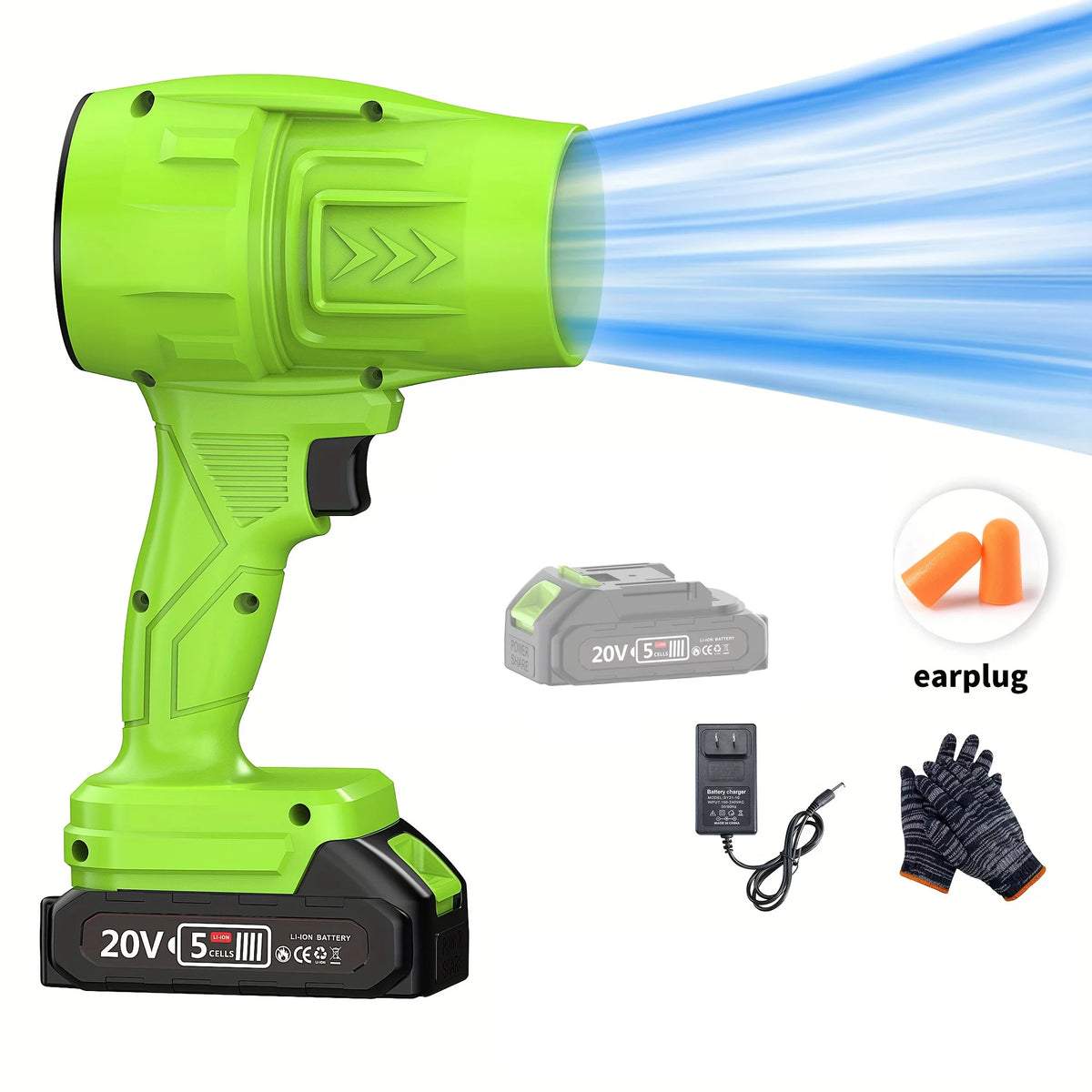 Firehelp Cordless Leaf Blower With Battery And Charger
