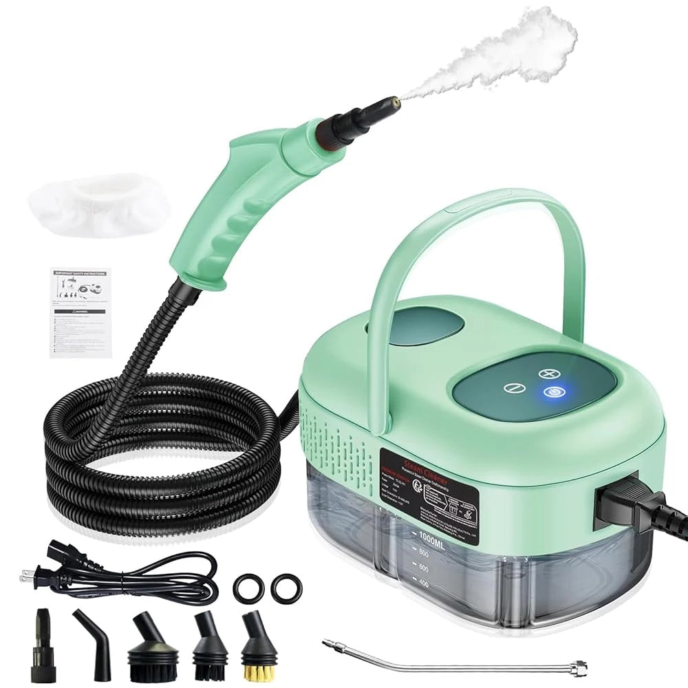 High Pressure Steam Cleaner 3Bar 1500W Portable Household Steam Cleaning Machine With Multiple Accessories