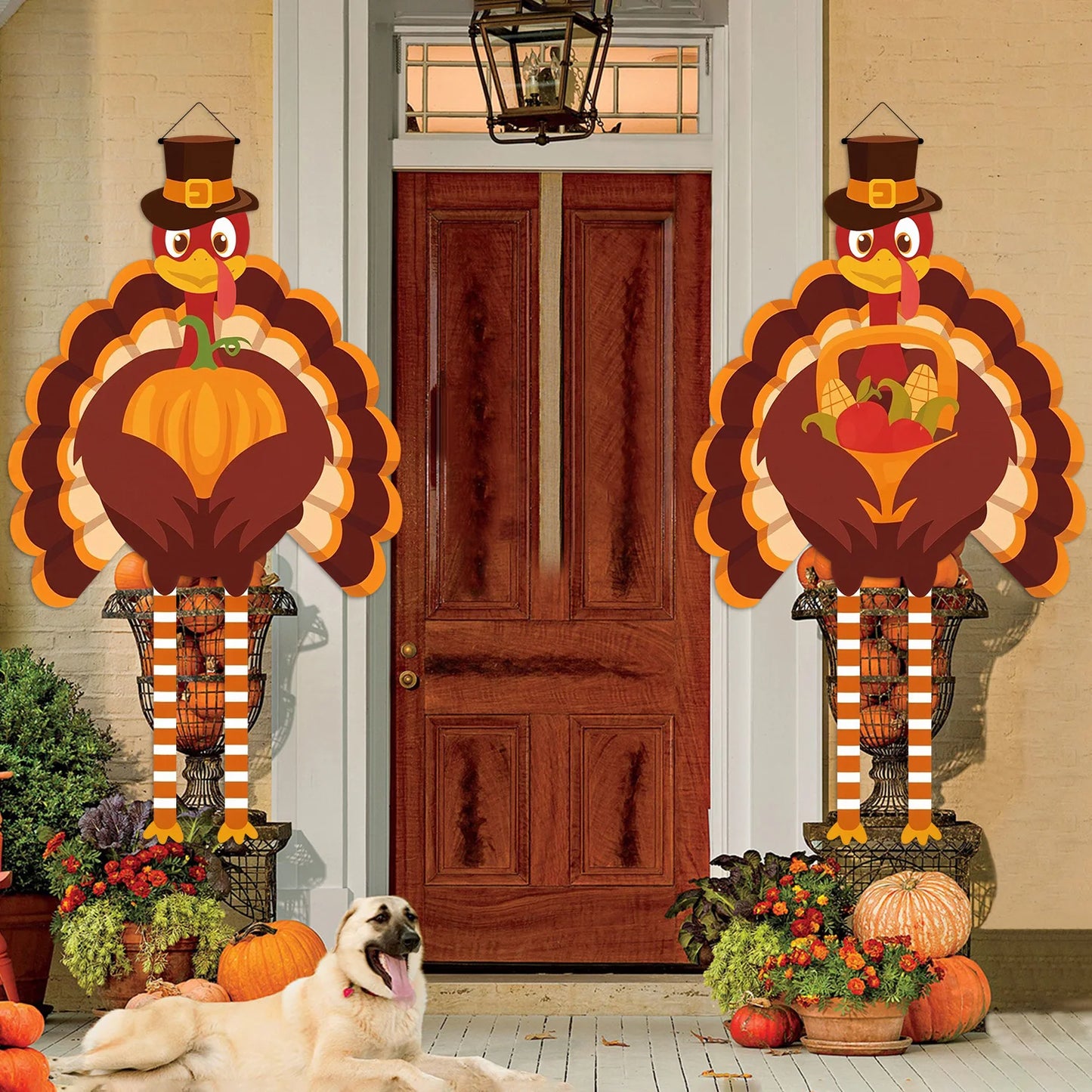 Thanksgiving Harvest Turkey Gate Banner Set