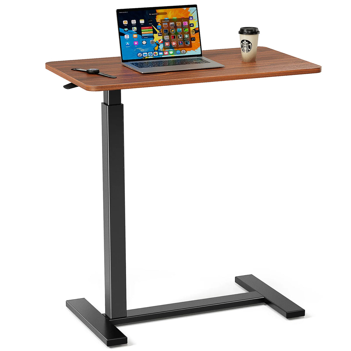 JHK Overbed Bedside Table With Adjustable Height Desk
