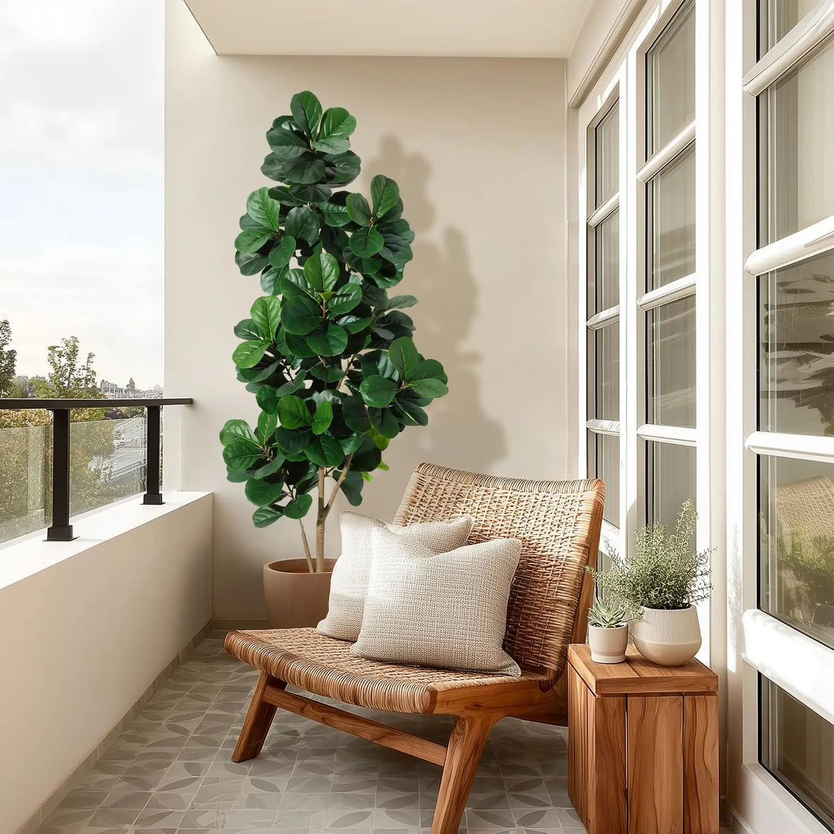 Artificial Fiddle Leaf Fig Tree With 141 Leaves