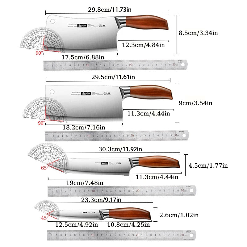 Professional 4-Piece Kitchen Knife Set