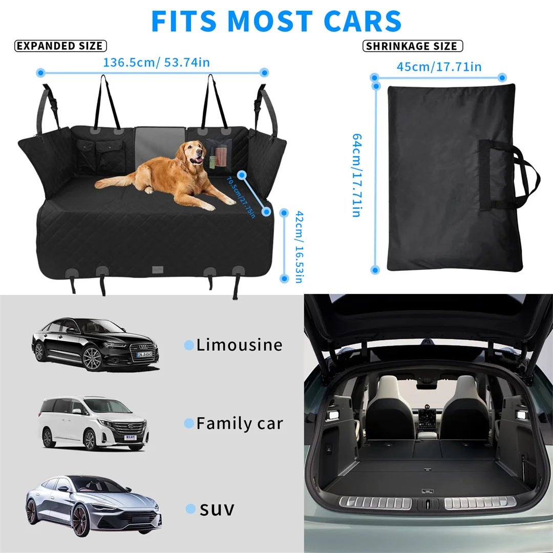 BINGOPAW Waterproof Dog Car Seat Cover Extender Hammock