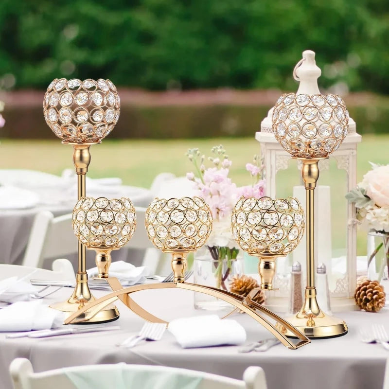 Vincigant 3 Arm Metal Tealight Candle Holder Stand