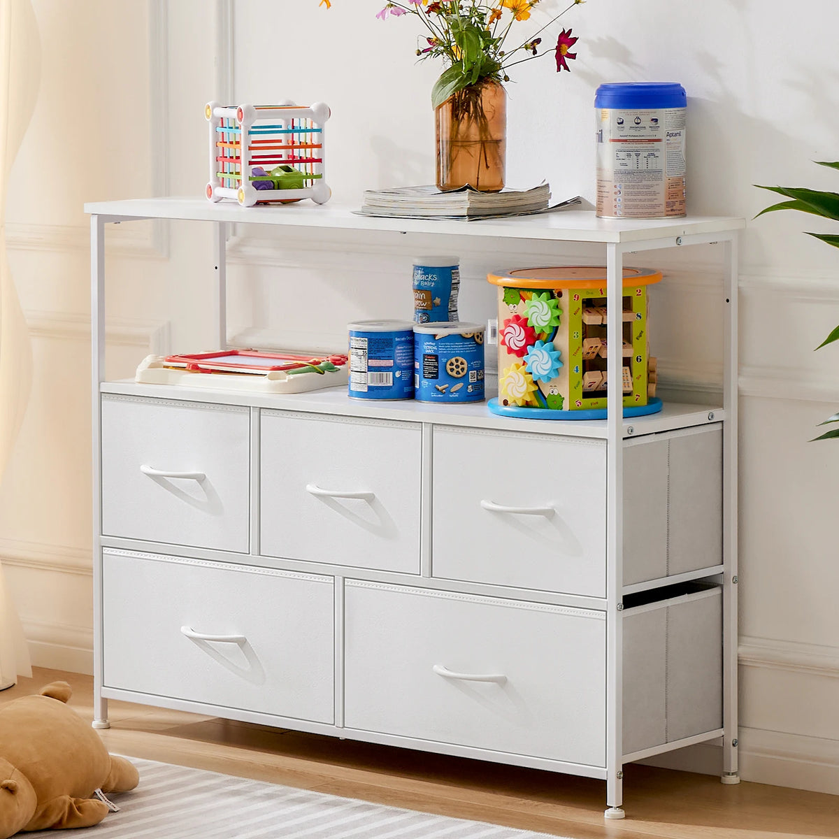 MCQ TV Stand Media Console With Storage Drawers