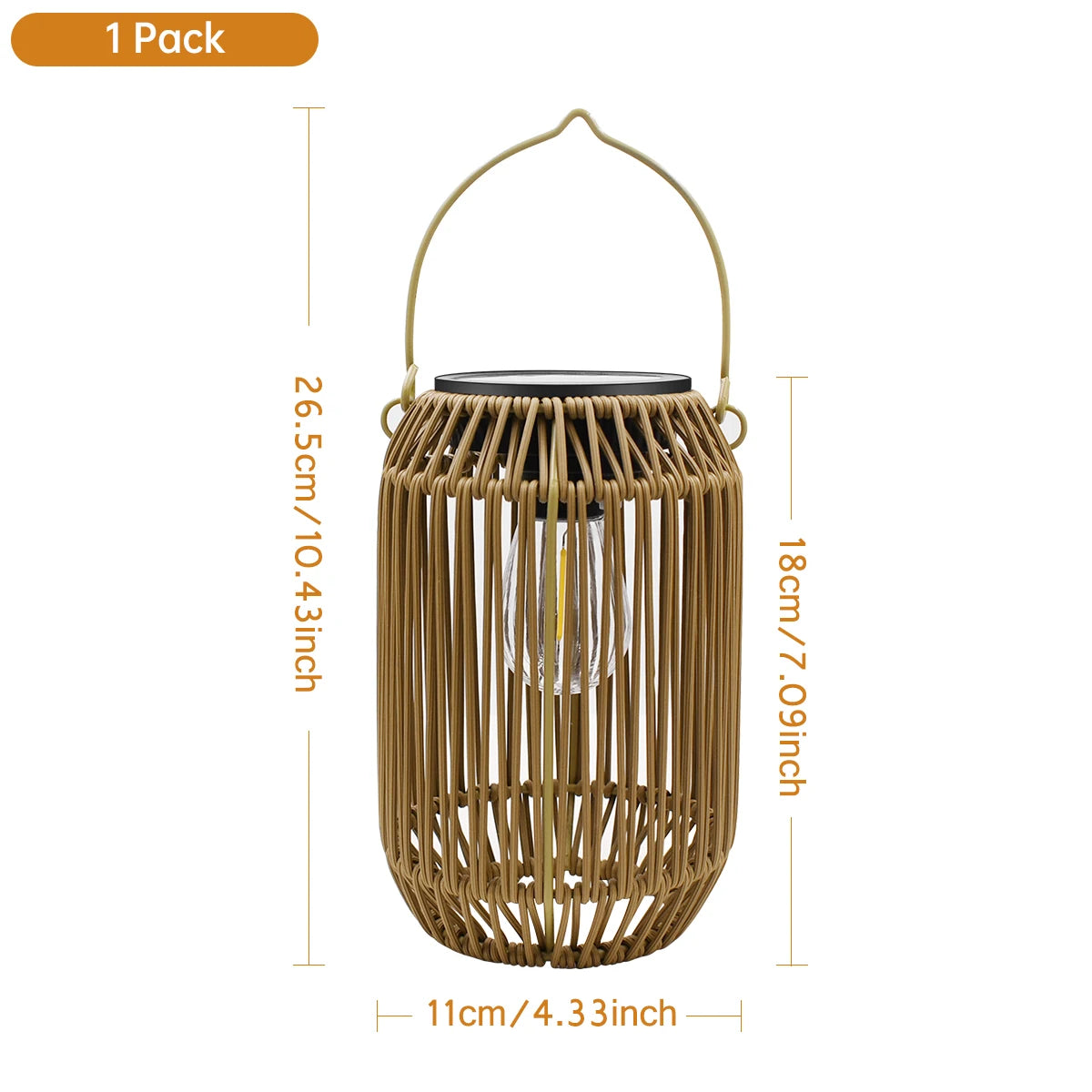 Amaryllis Solar Lantern Outdoor Waterproof Hanging Lamp