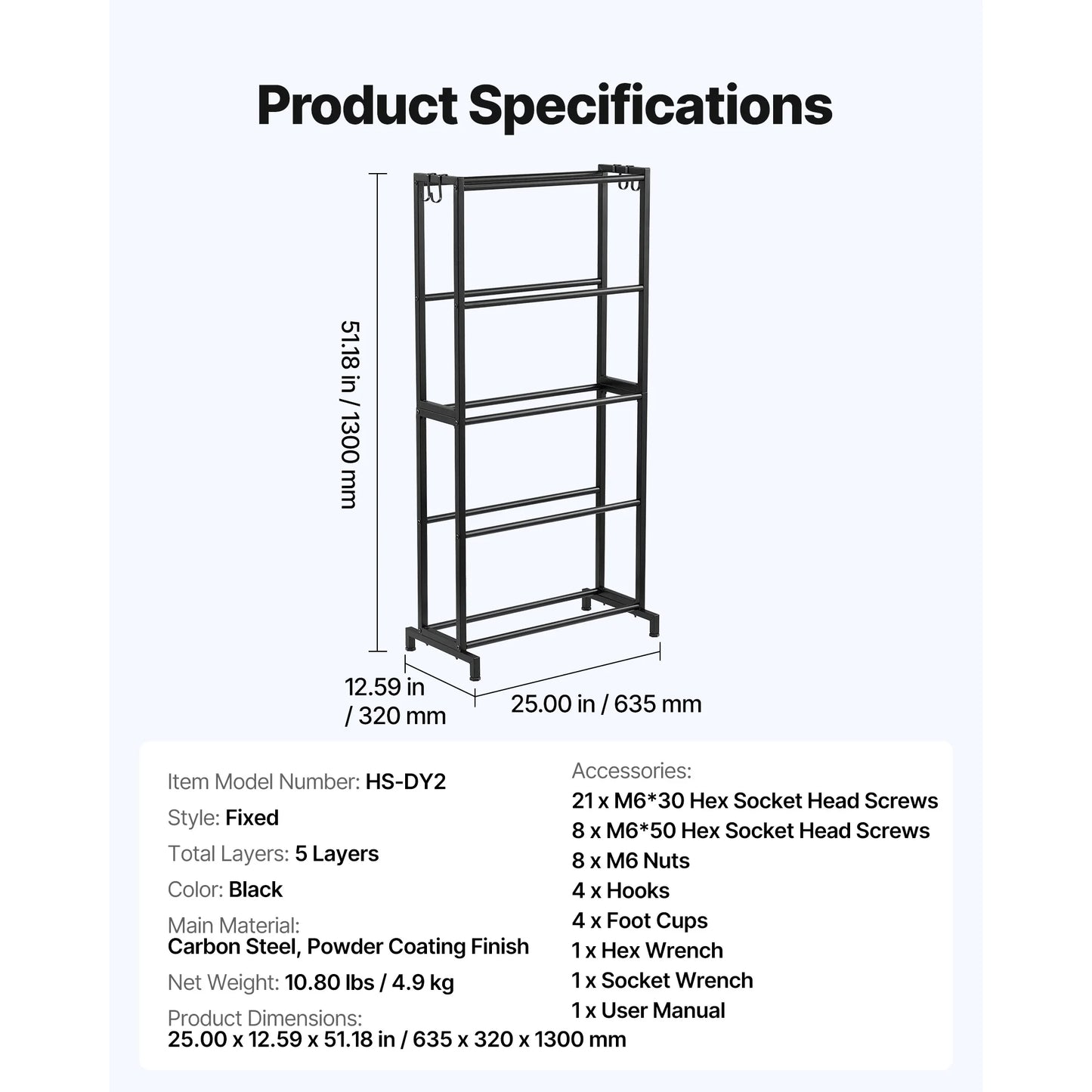 SucceBuy 5/7 Tier Filament Storage Rack for 3D Printers