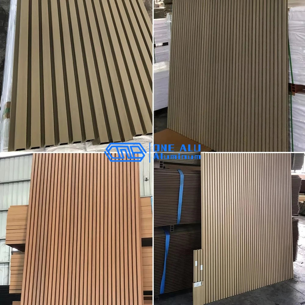 Waterproof WPC Louver Wall Panel Outdoor Cladding