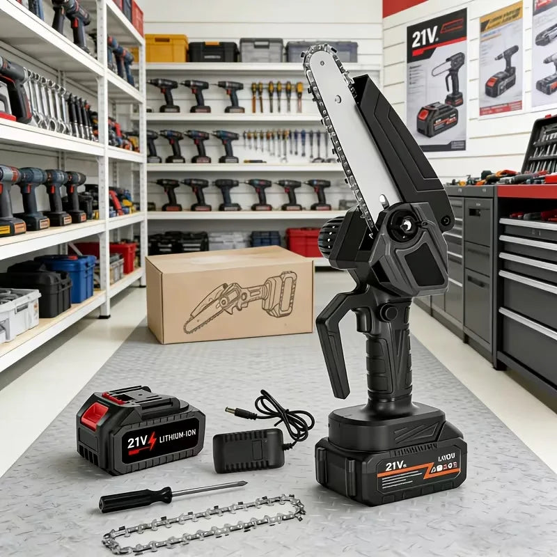ZAWRT Cordless Chainsaw With Safety Lock