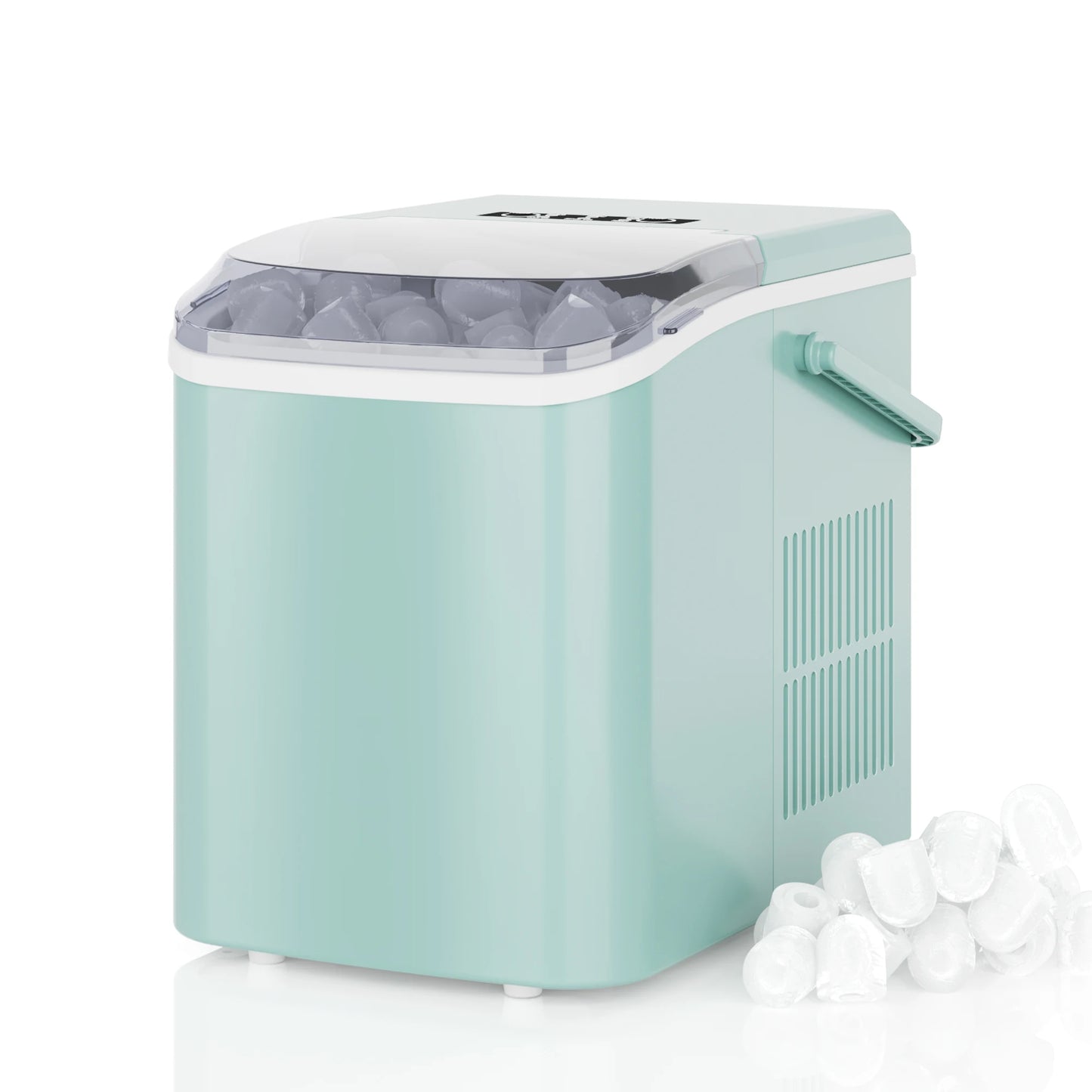 Compact Countertop Ice Maker With Self Cleaning Design