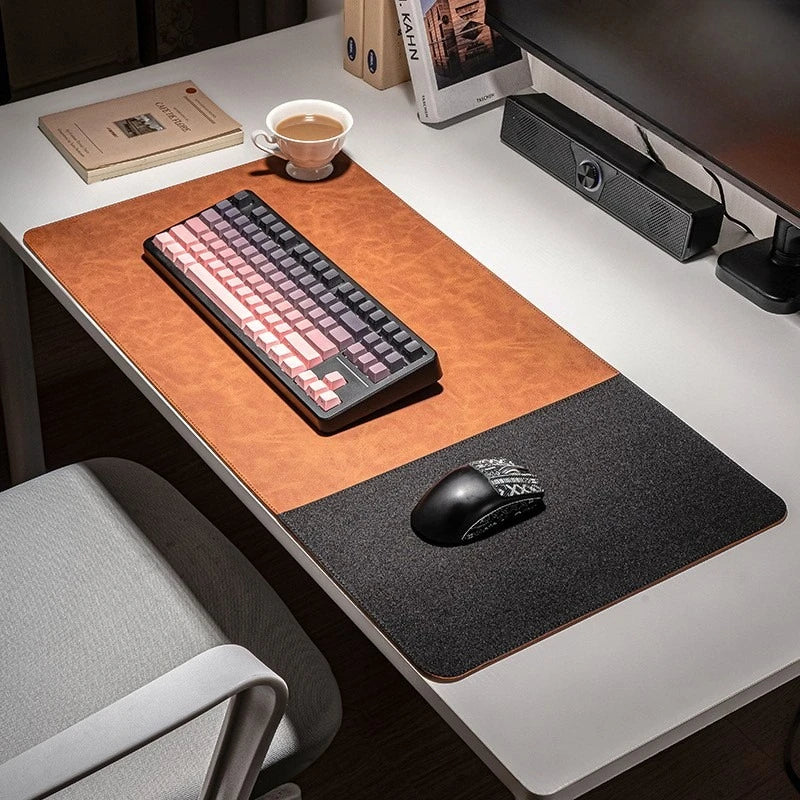 Xummen Double Sided Waterproof Leather Desk Mat