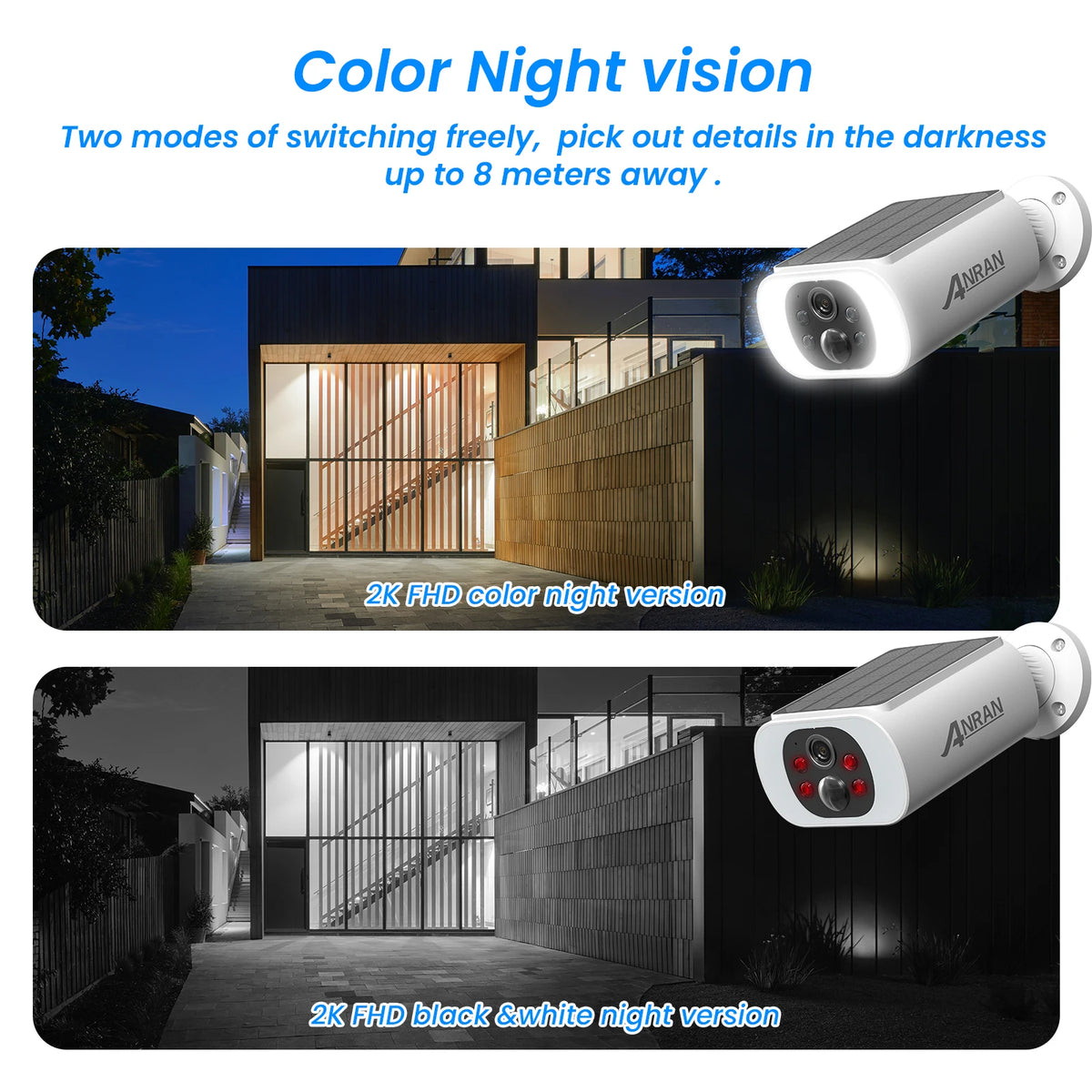 Anran AI Solar Security Camera With Night Vision