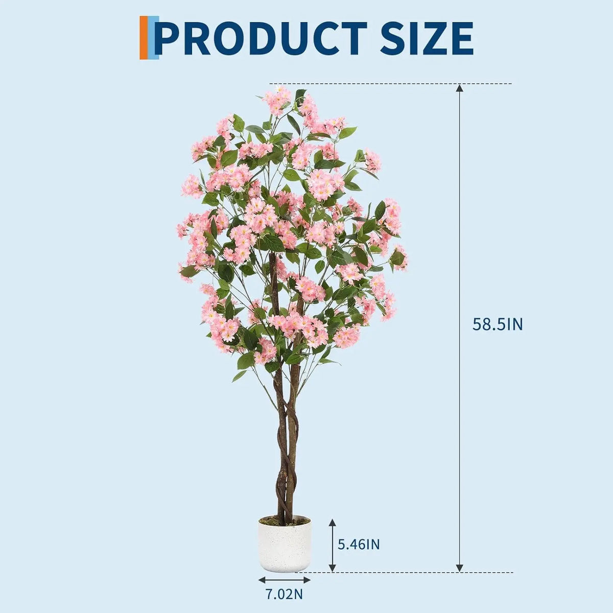 HiMISS Artificial Osmanthus Tree With Lifelike Flowers