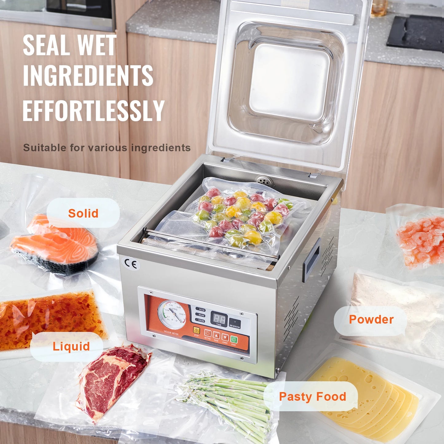 SucceBuy DZ-260A Chamber Vacuum Sealer For Home Storage