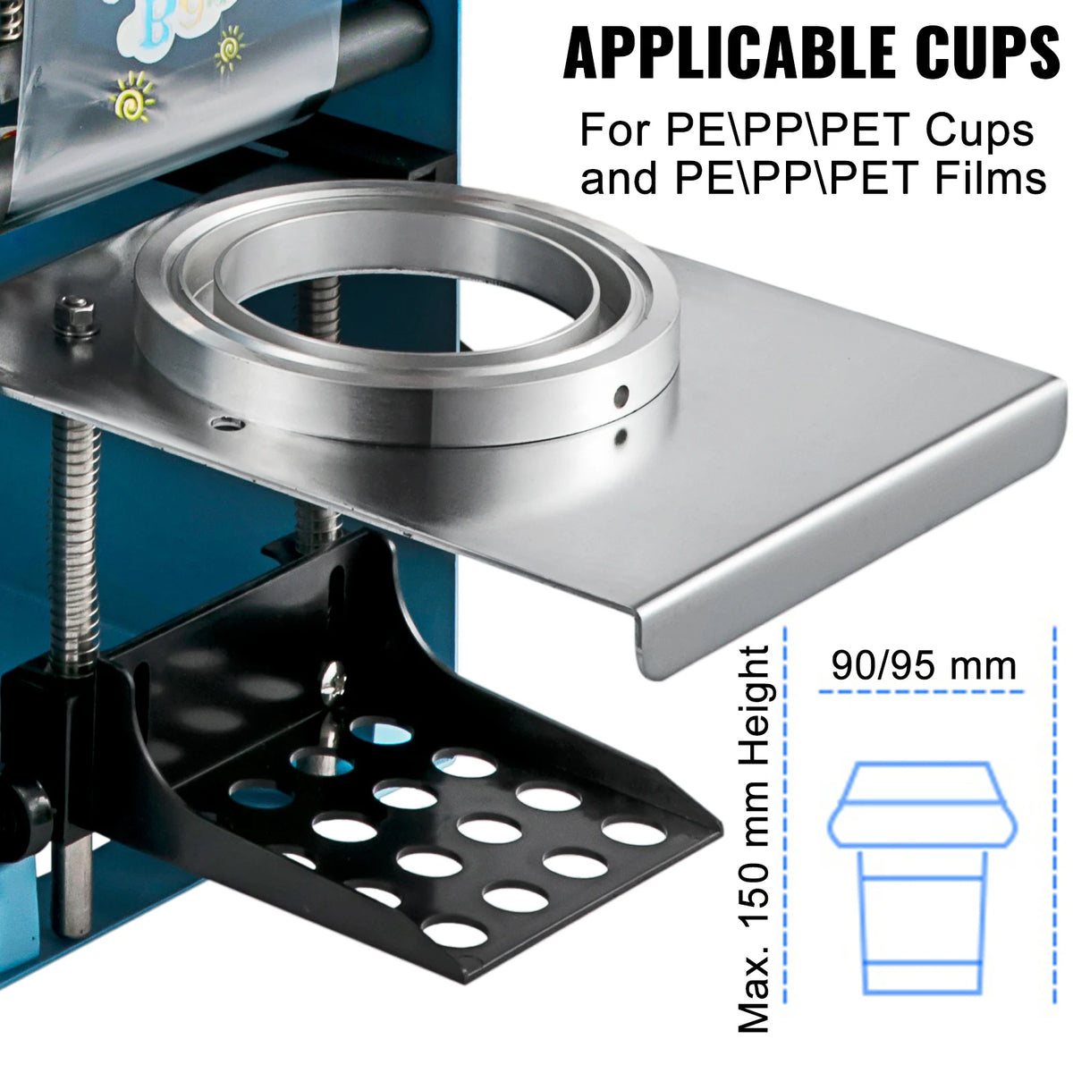 SucceBuy Manual Cup Sealing Machine for Boba Tea