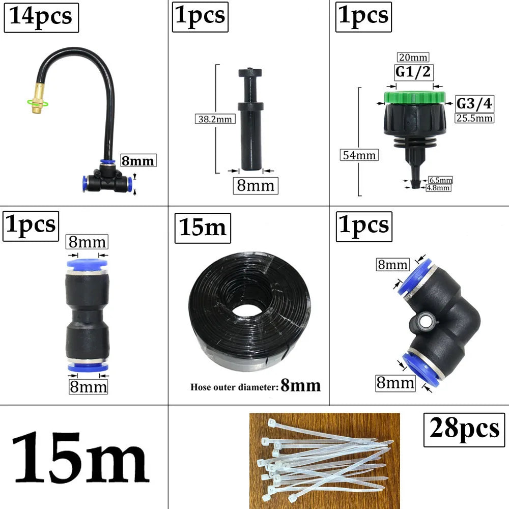 WYZXM Garden Irrigation And Plant Misting Kit