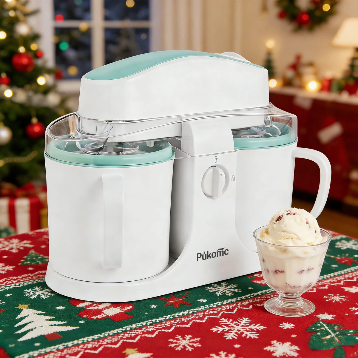 Sumetas Dual Cup Ice Cream And Popsicle Maker