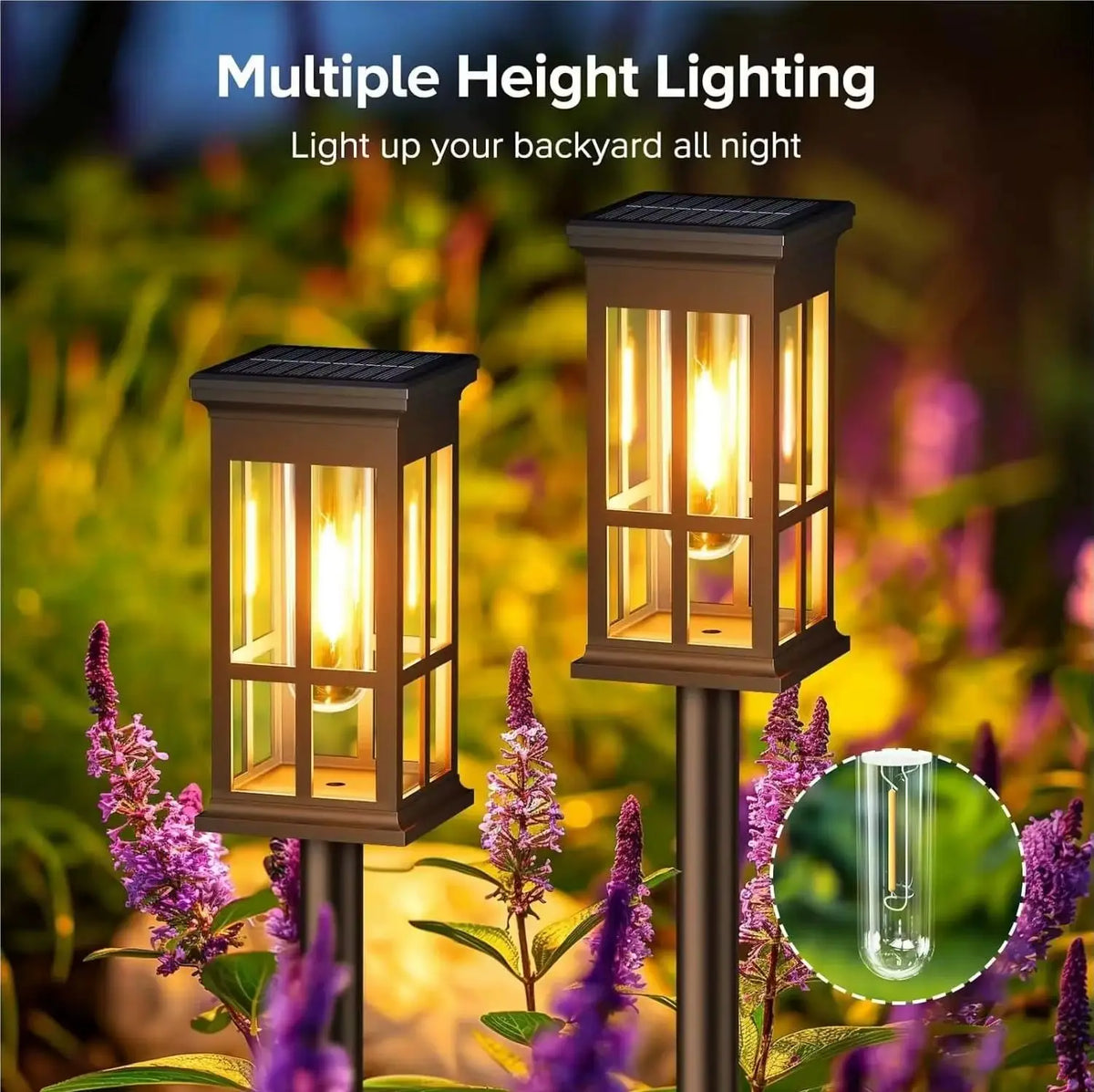 LED Solar Pathway Light Waterproof Outdoor Garden Lamp