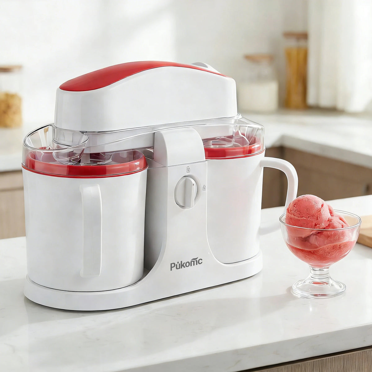 Sumetas Dual Cup Ice Cream And Popsicle Maker