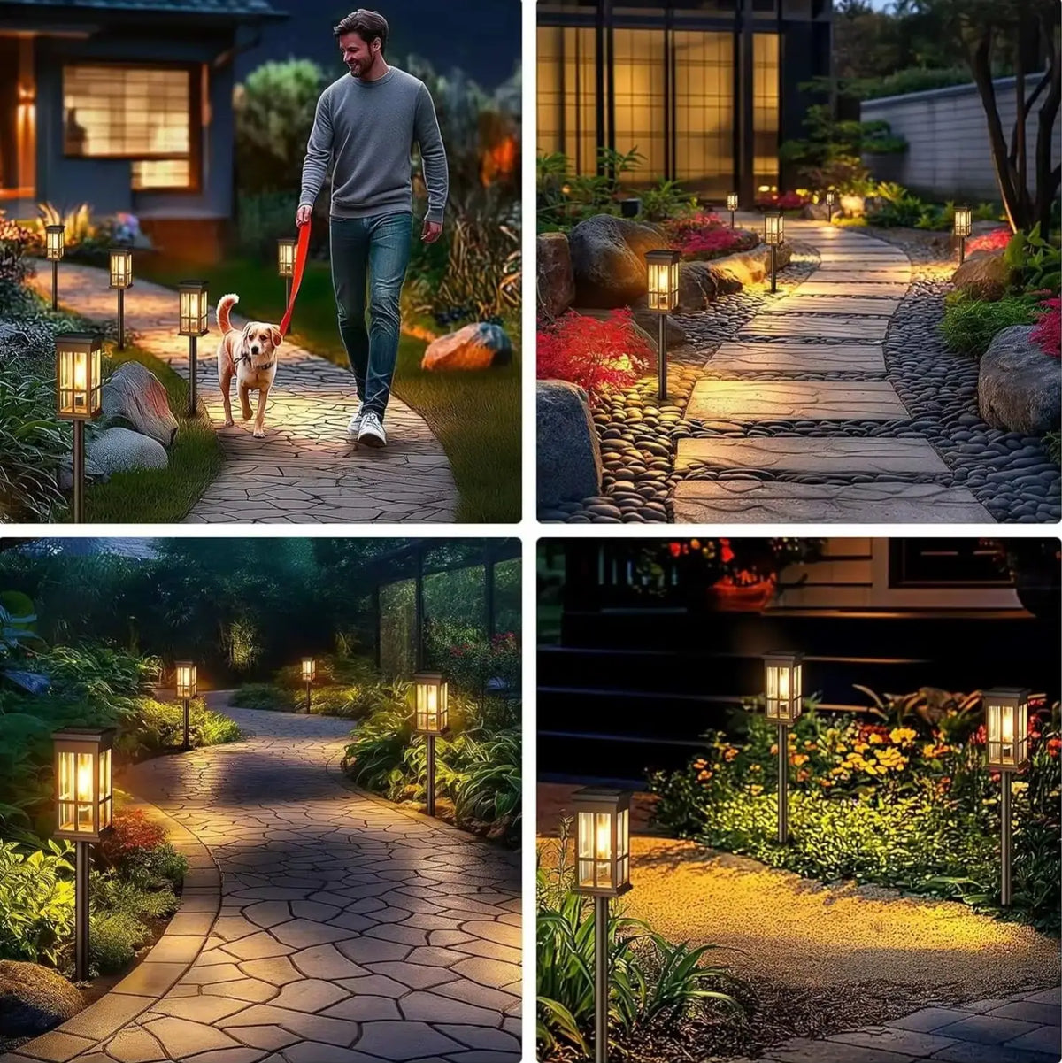 LED Solar Pathway Light Waterproof Outdoor Garden Lamp