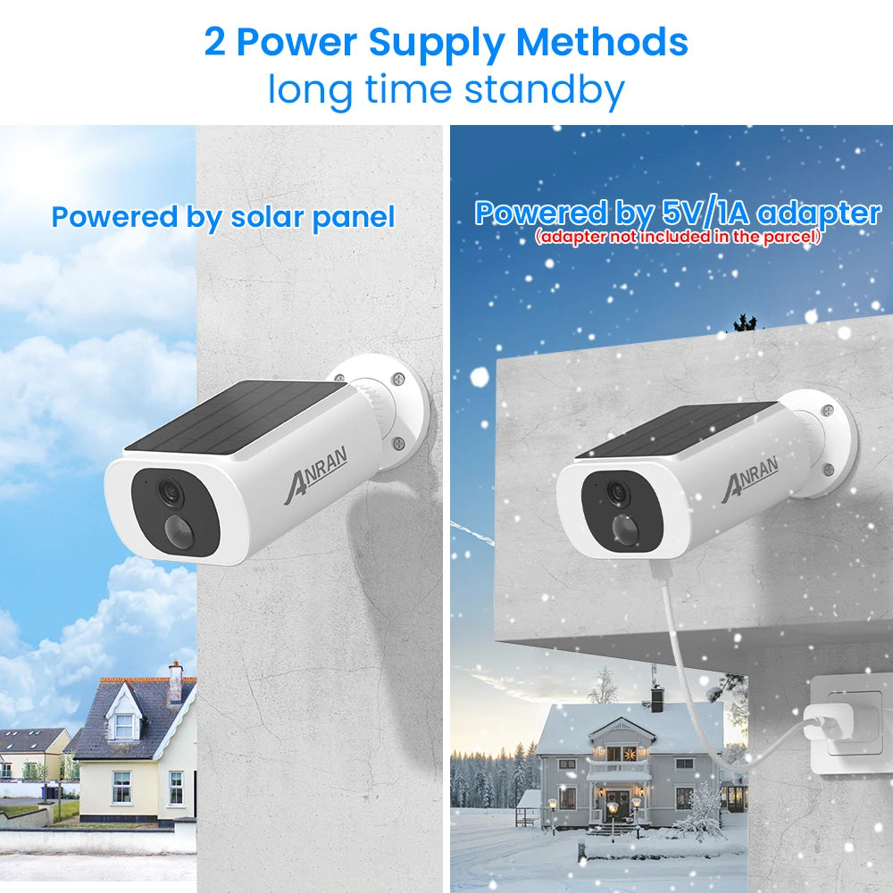 Anran AI Solar Security Camera With Night Vision