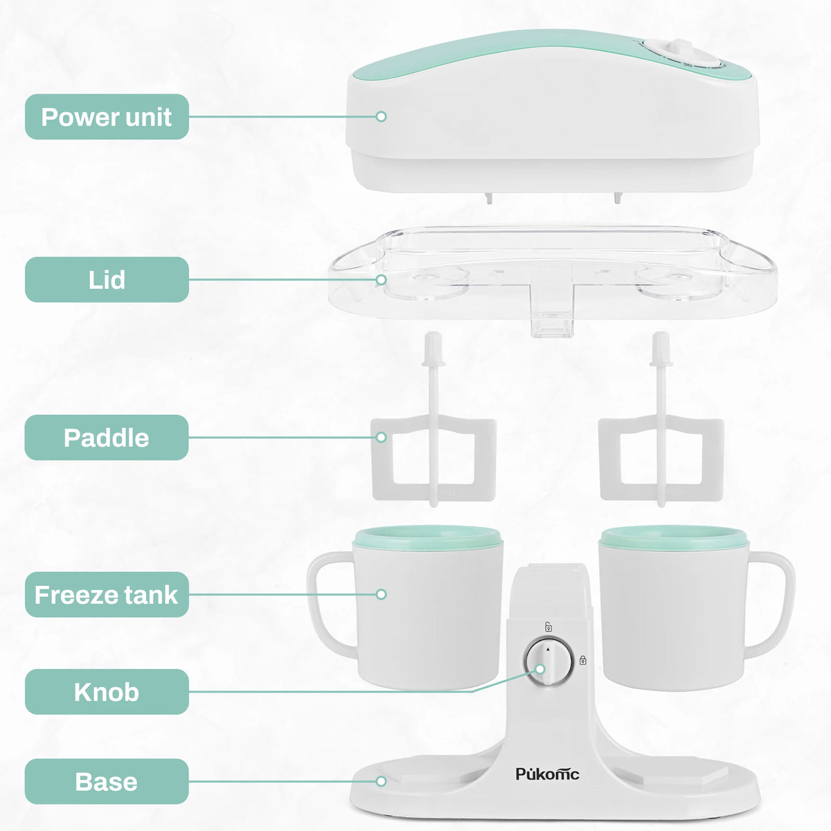 Sumetas Dual Cup Ice Cream And Popsicle Maker