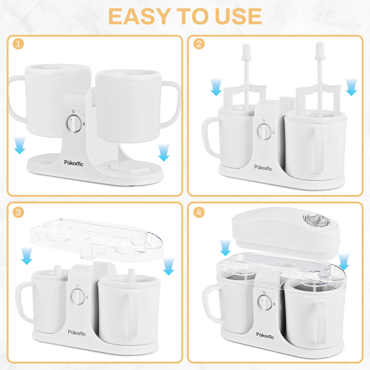 Sumetas Dual Cup Ice Cream And Popsicle Maker