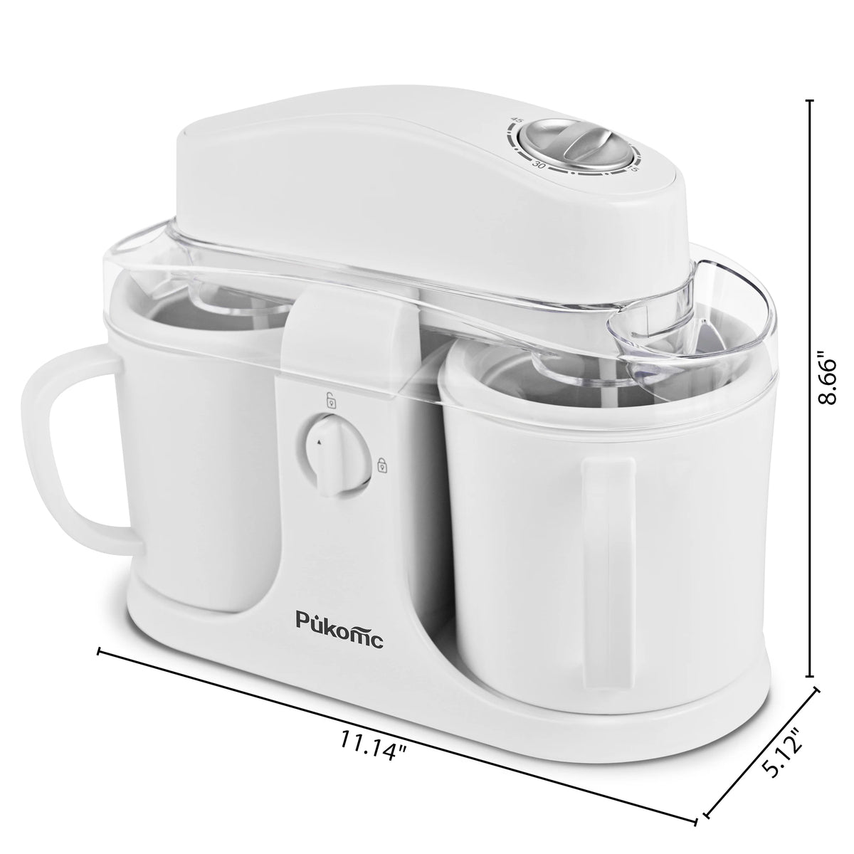 Sumetas Dual Cup Ice Cream And Popsicle Maker
