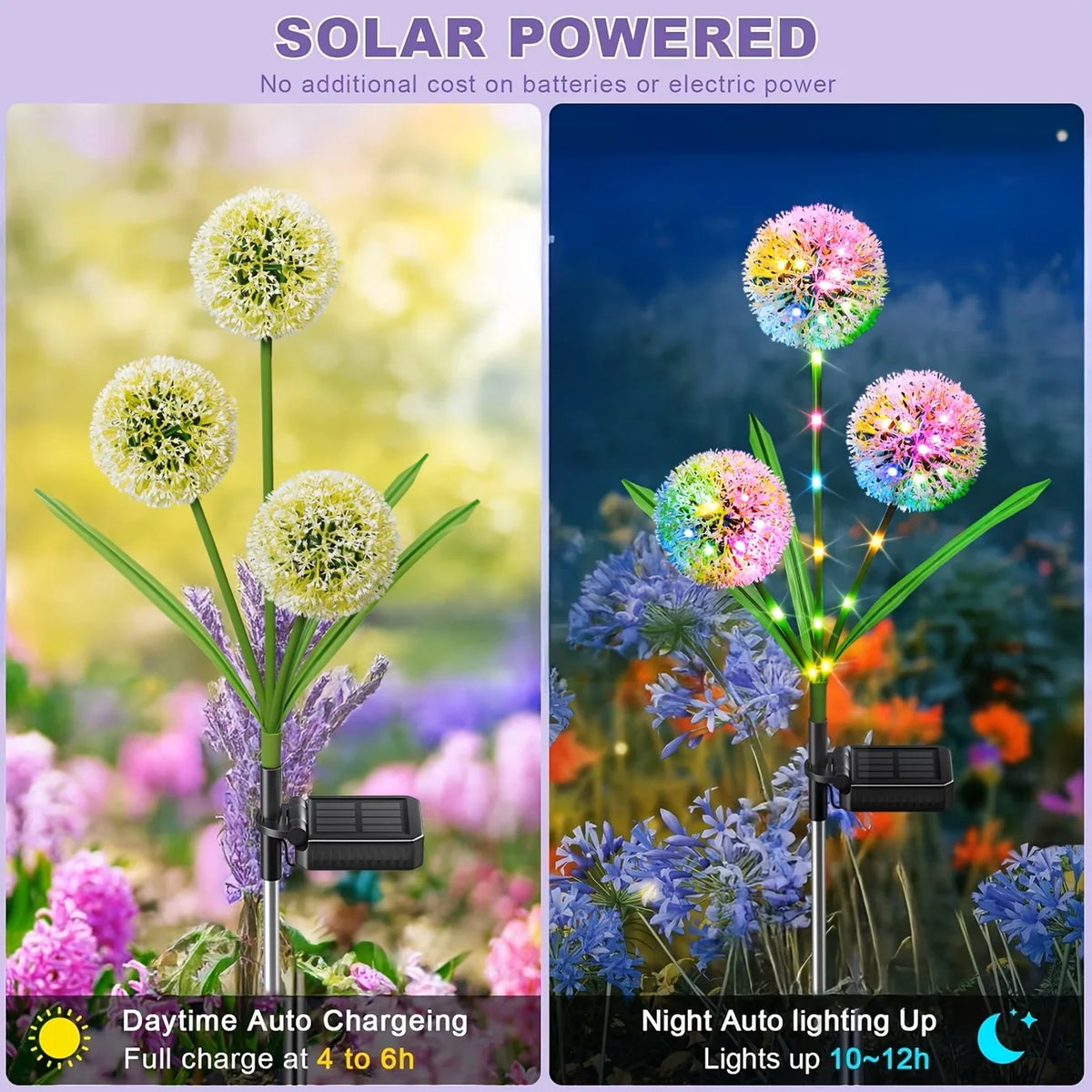 Solar LED Dandelion Outdoor Garden Decorative Lights