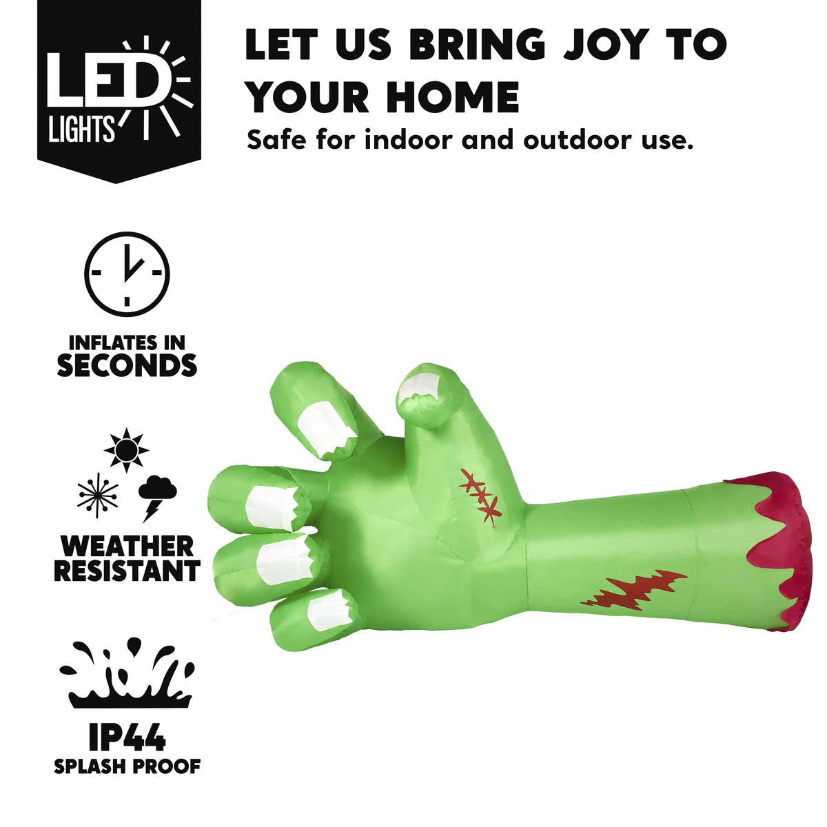 Joyfy Giant Zombie Arm Halloween Inflatable Decoration