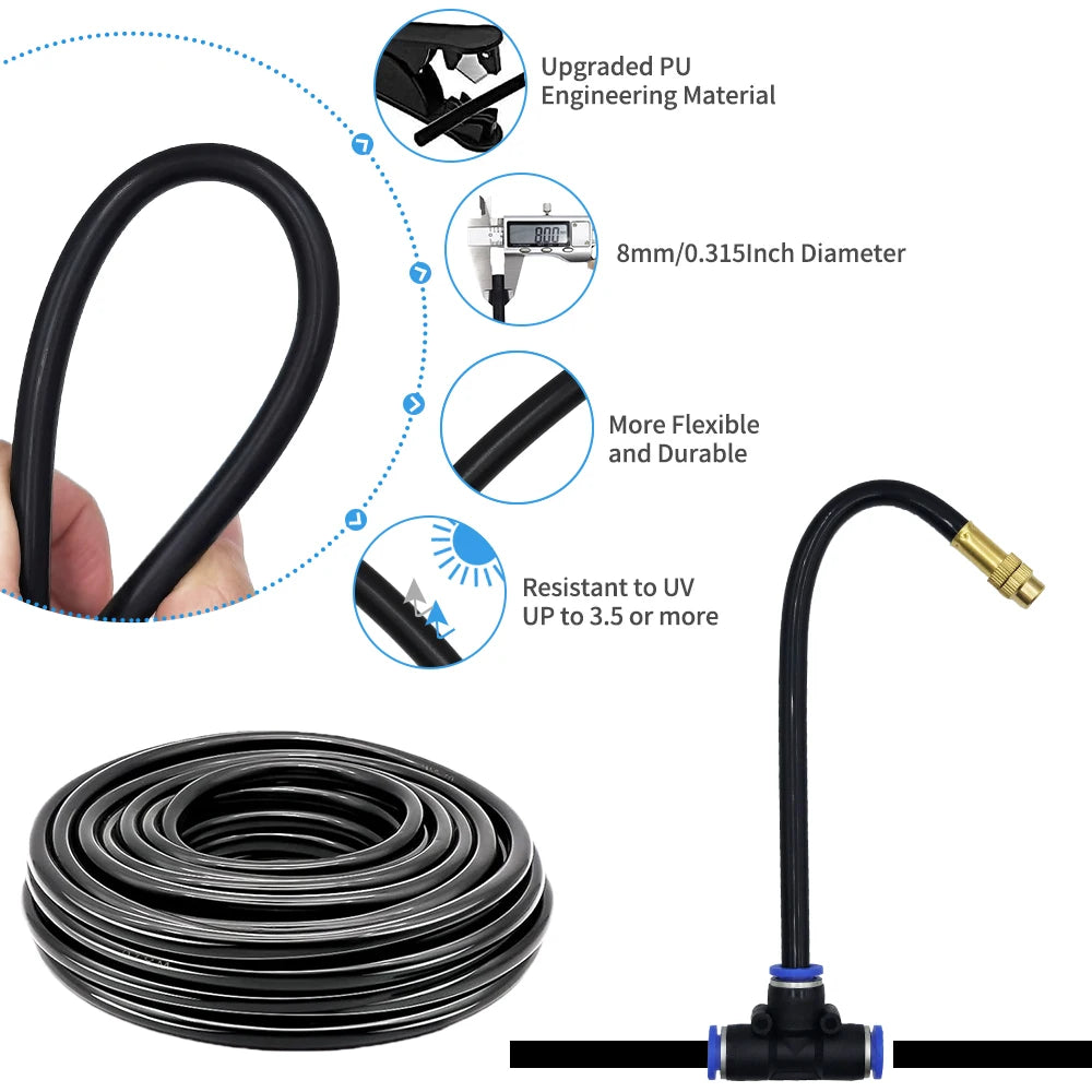 Adjustable Irrigation Spray Nozzle Kit For Gardens