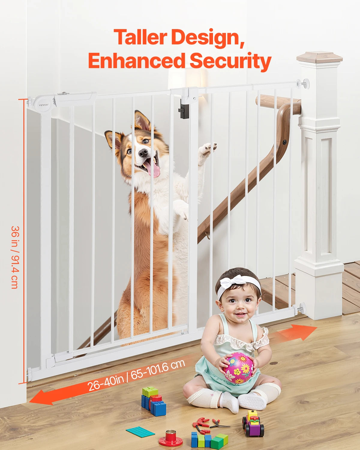 SucceBuy Pressure Mount Baby And Pet Gate