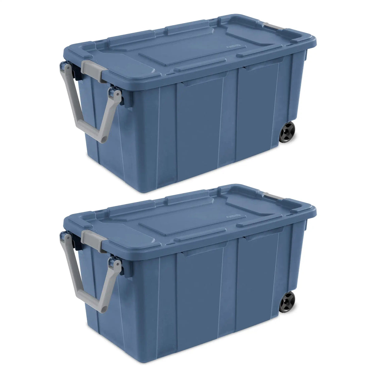 Sterilite Wheeled Plastic Industrial Storage Bin