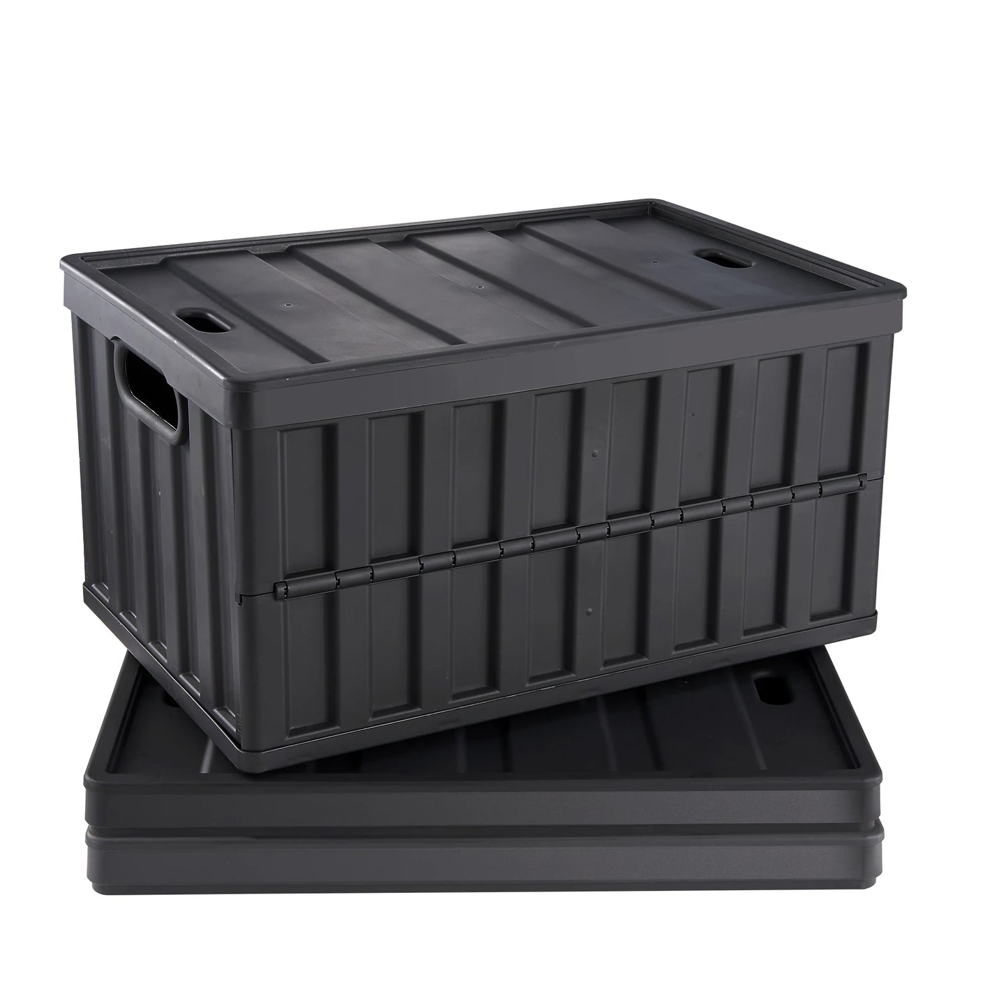 Collapsible Plastic Storage Bins With Lids