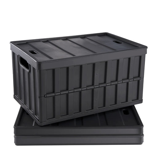 Collapsible Plastic Storage Bins With Lids