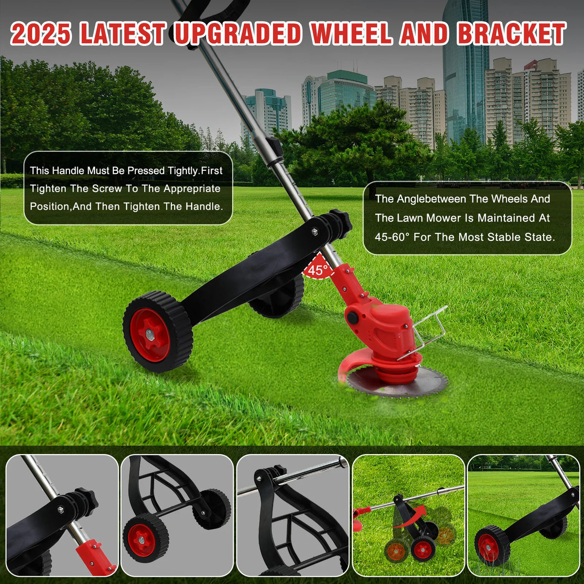 Cordless 3 In 1 Grass Trimmer Edger And Mower