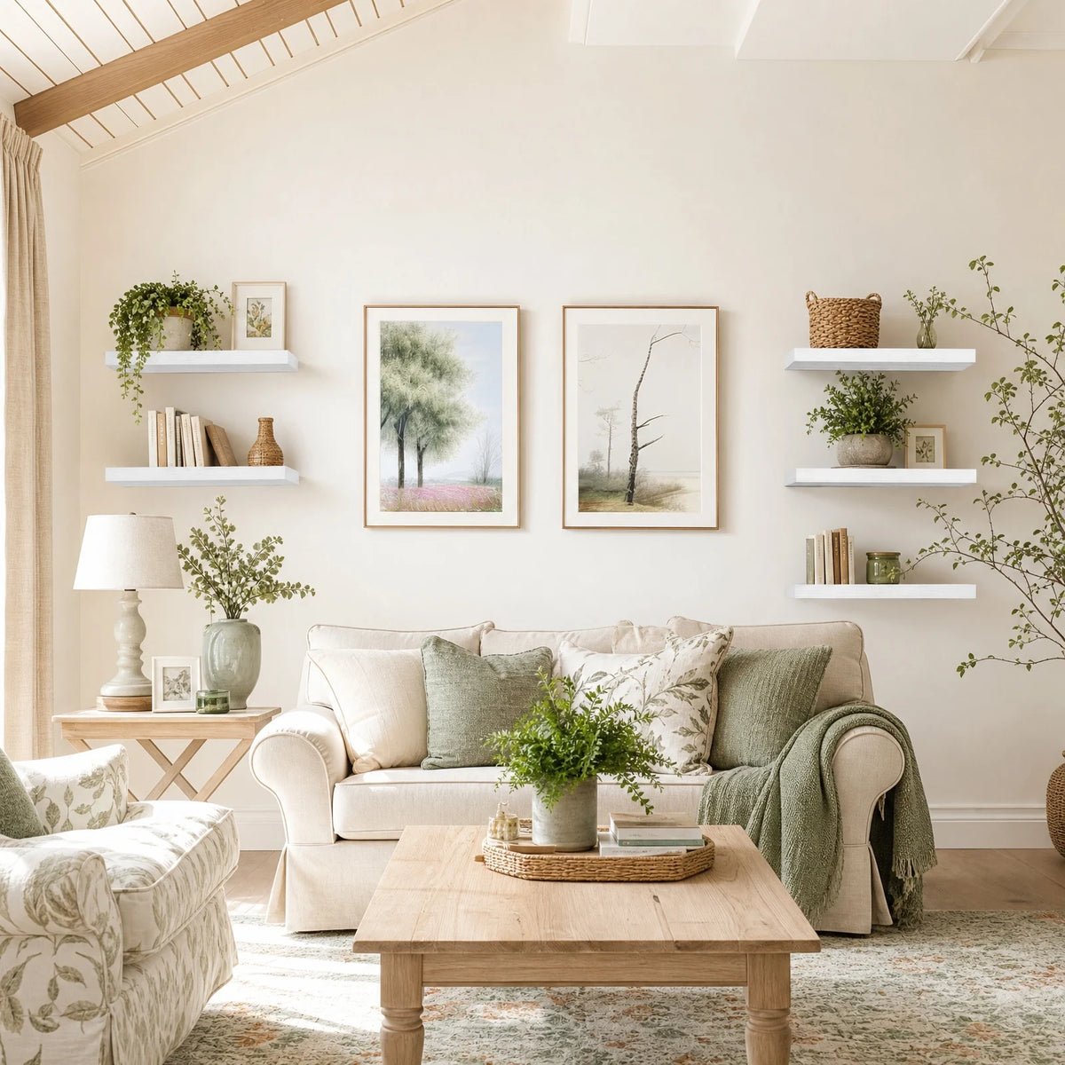 Modern Floating Wall Shelves With Hidden Brackets