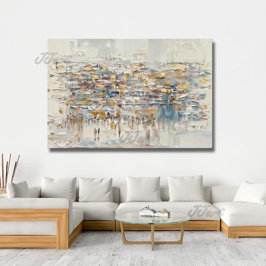 Original Western Wall Canvas Picture, Textured Jewish Canvas Wall Art, Unframed Jerusalem Kotel Wall Oil Painting, Hand-painted