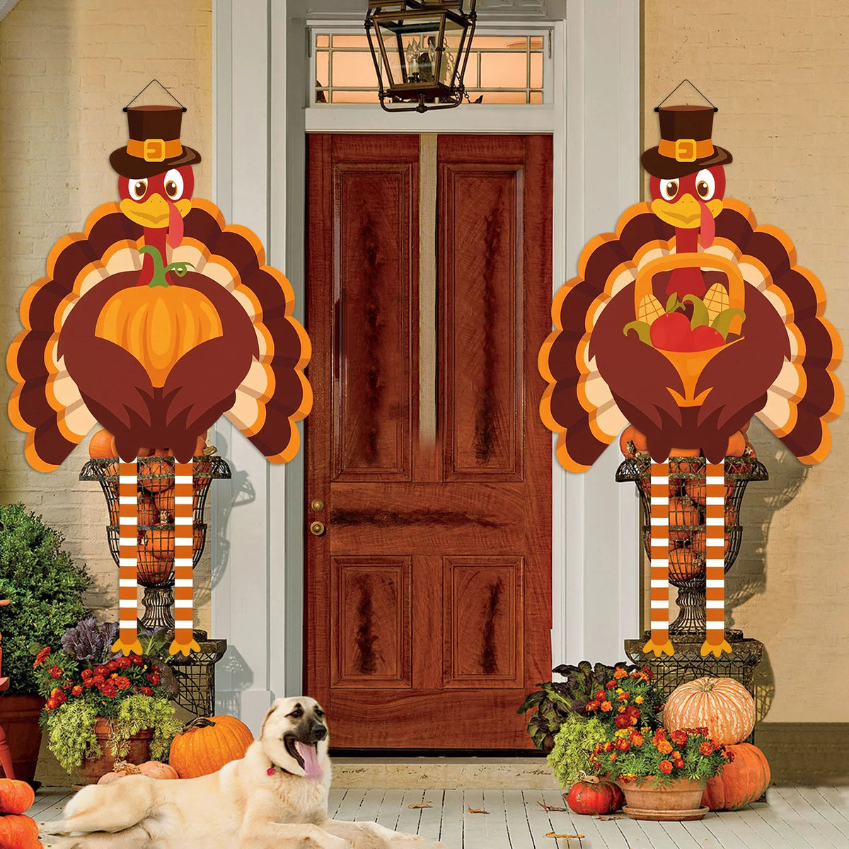 Thanksgiving Harvest Turkey Gate Banner Set