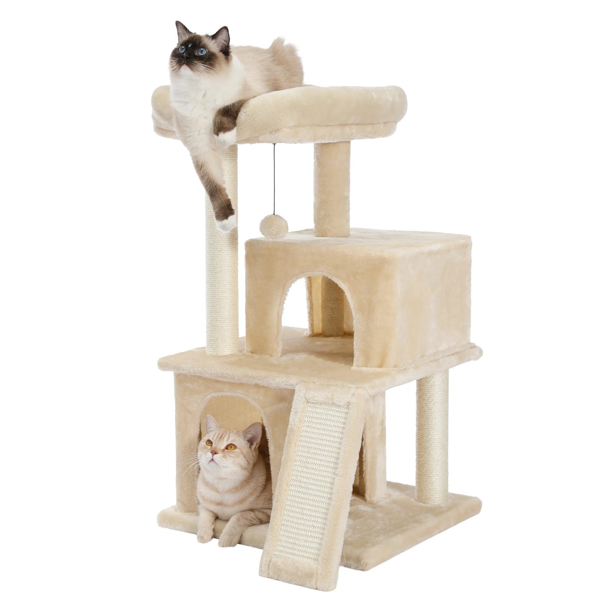 PAWZ Road 4 Tier Cat Tower With Sisal Scratcher