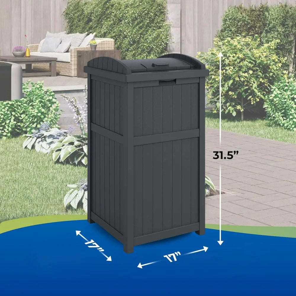 Suncast Outdoor Resin Trash Hideaway