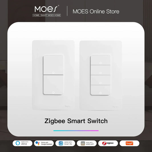 MOES ZigBee Smart Light Switch for Alexa and Google Home
