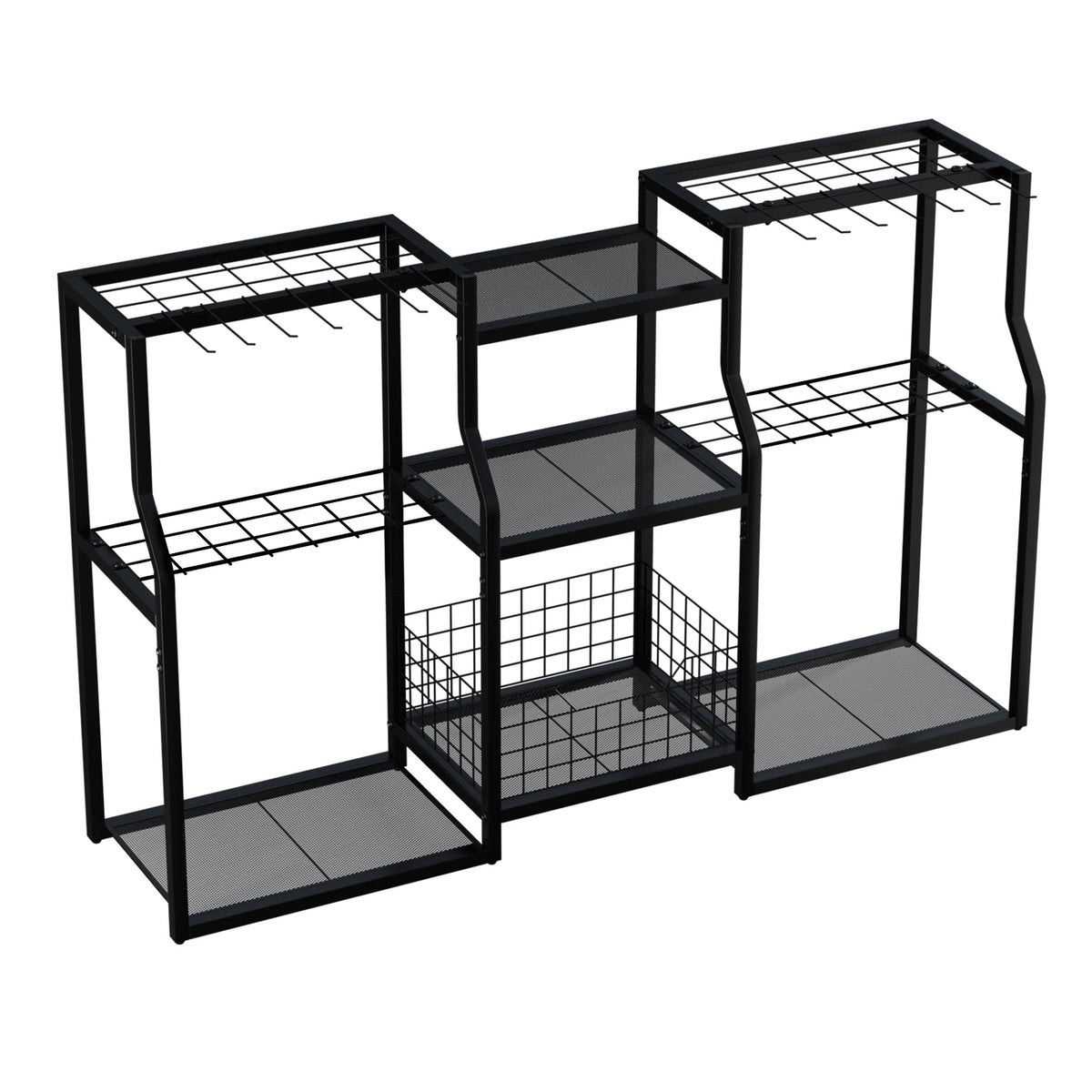 Freestanding Garden Tool Rack for Garage Storage Organizer