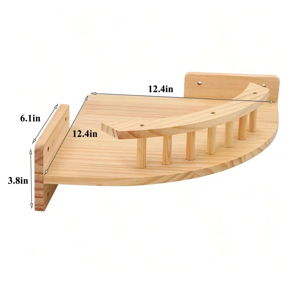 CWV Cat Wall Climbing Shelf With Sisal Scratcher