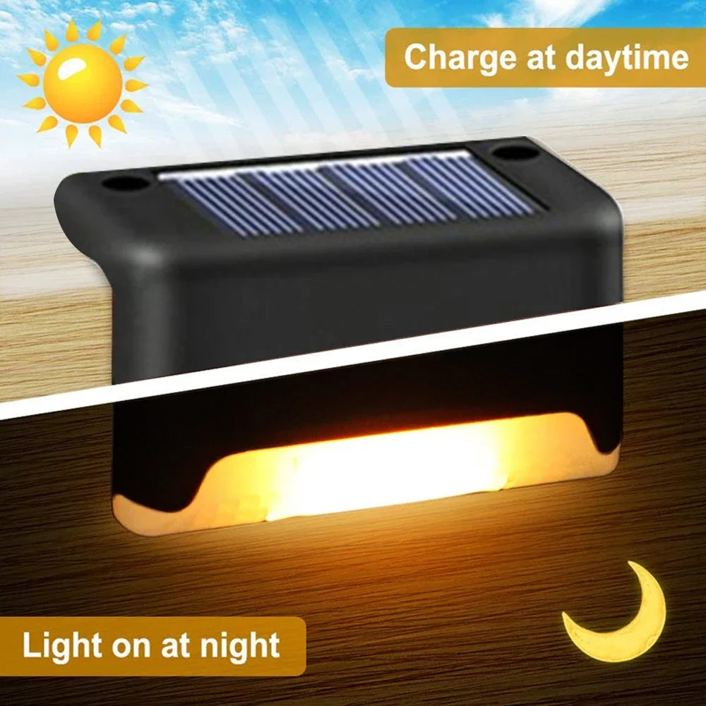 XIWANGFIRE Solar LED Step Lamp Outdoor Path Light