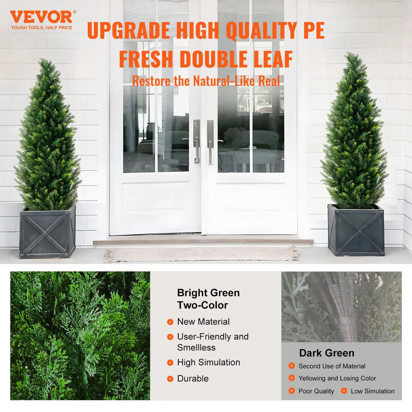 SucceBuy Artificial Cedar Topiary Garden Decor
