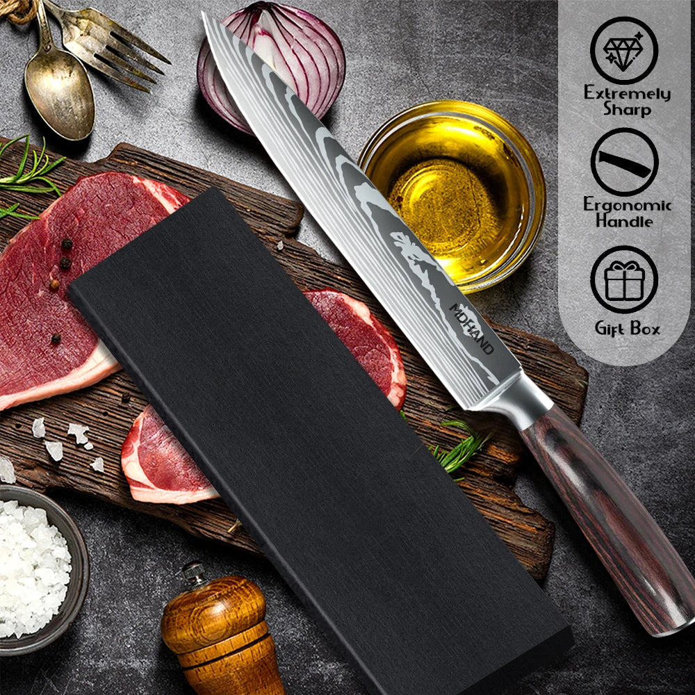 Zeng Japanese Damascus Steel Chef Knife