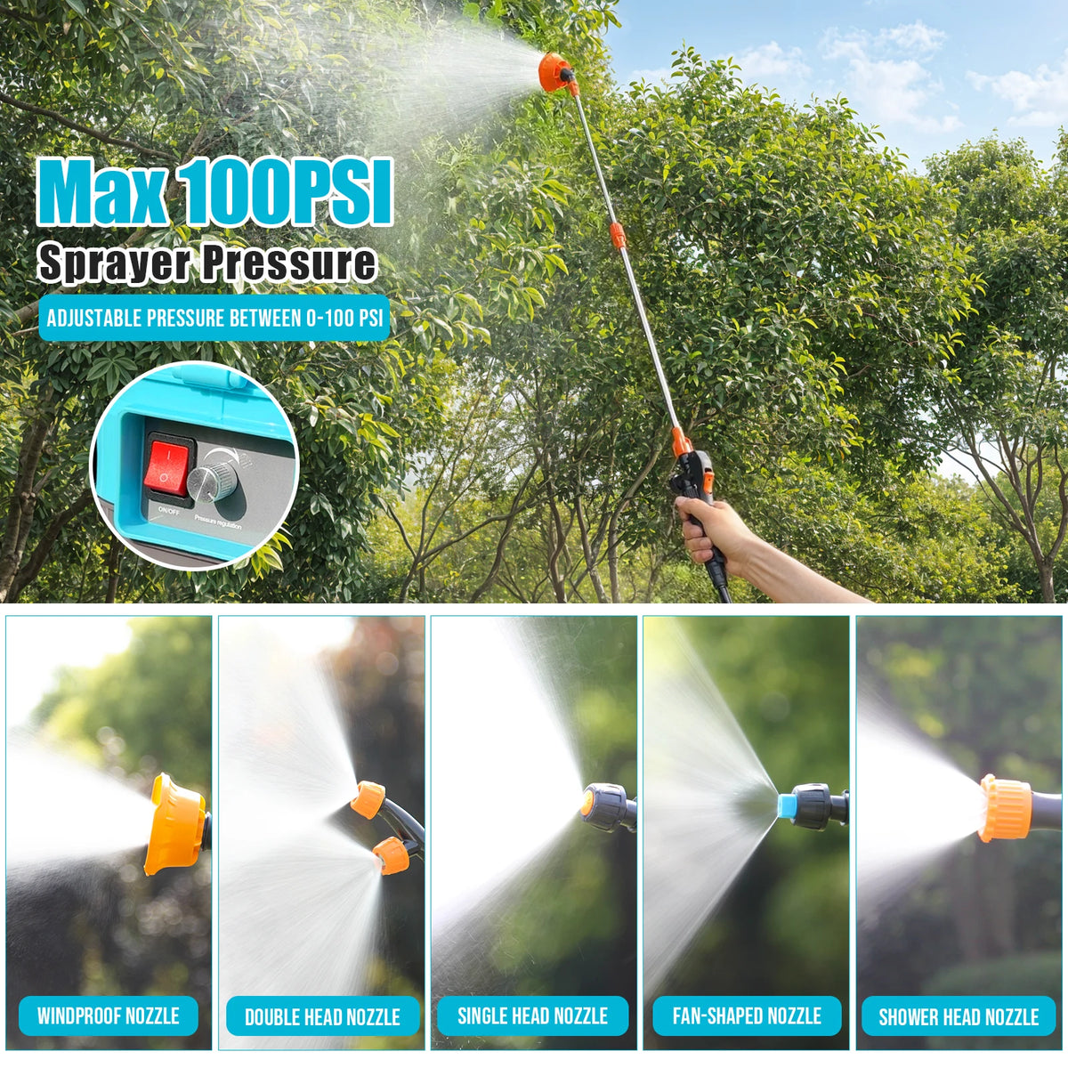Battery Powered Backpack Garden Sprayer