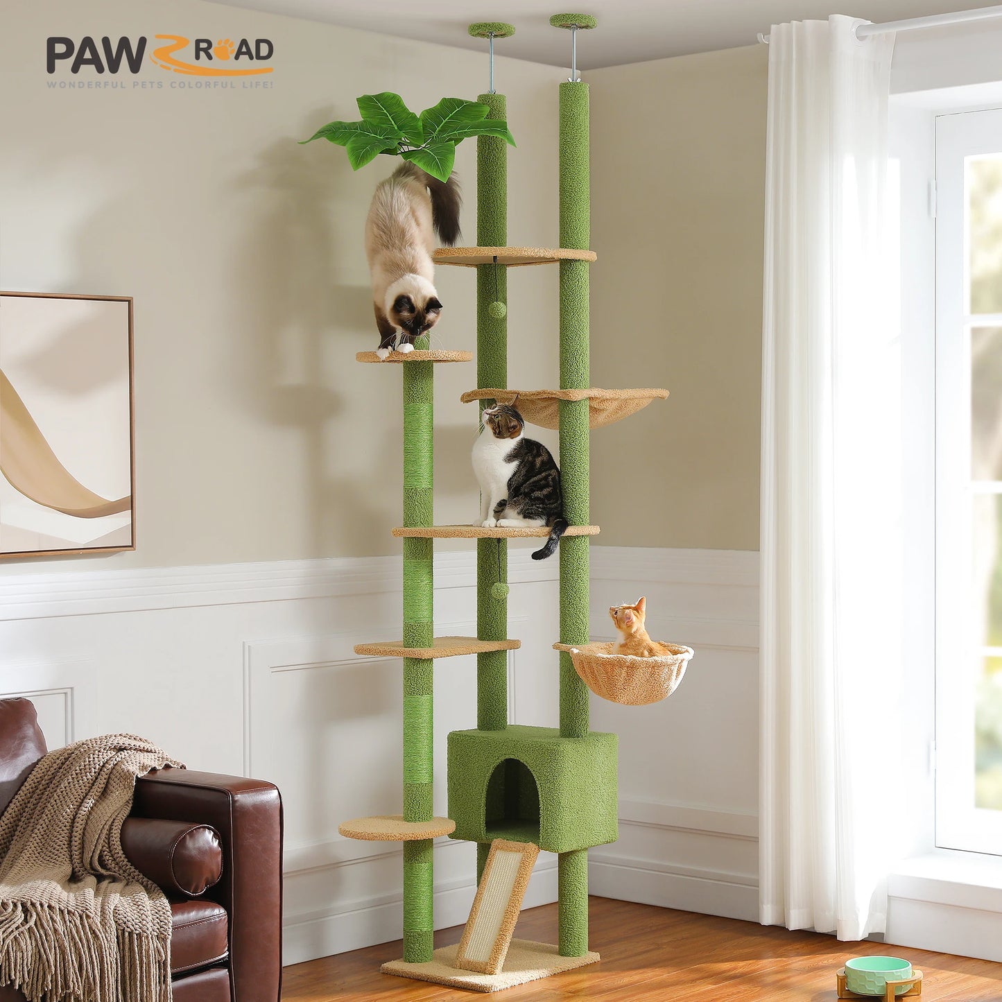 Petepepla Floor To Ceiling Cat Tree Tower