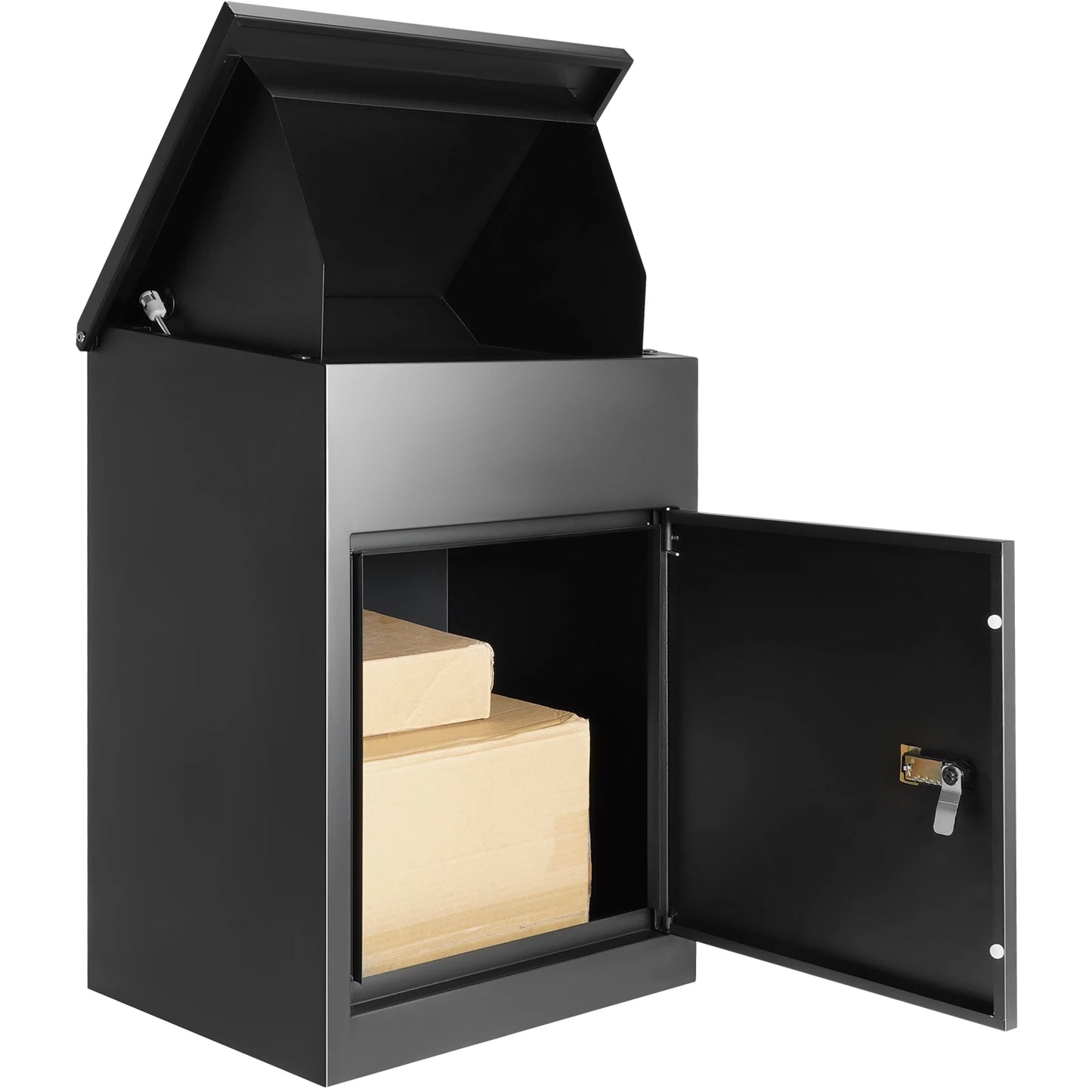 SucceBuy Wall Mounted Locking Metal Mailbox